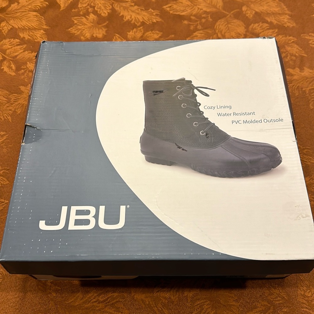 JBU Milford Men’s lace up snow rain duct boot all black size 13 brand new inbox